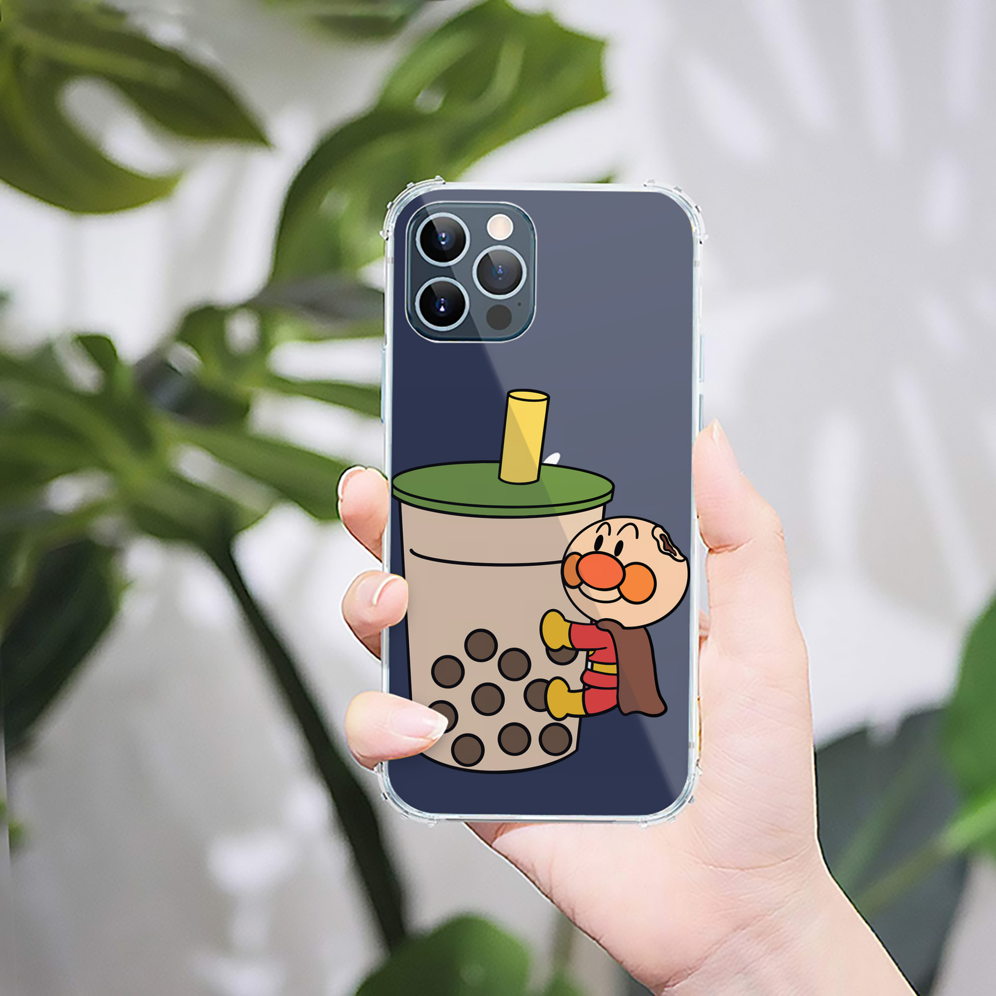 （画像用） アンパンマン Anpanman 【iPhone 12シリーズ対応】透明スマホケース（クリアソフトケース）